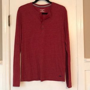 NWOT express marled henley